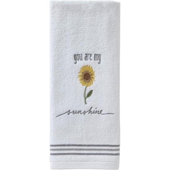 Home by Saturday Knight Ltd. Sunshine Hand Towel (2-Pack), White - Picture 3 of 7